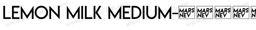 LEMON MILK Medium字体转换